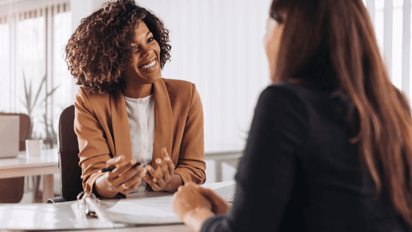 Homeowner consulting to a professional regarding her tax appeal