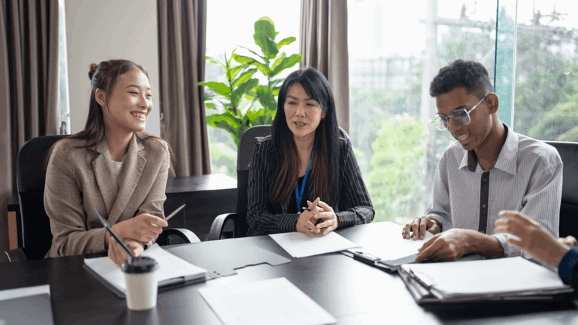 Tax consultants discussing how to efficiently serve their clients