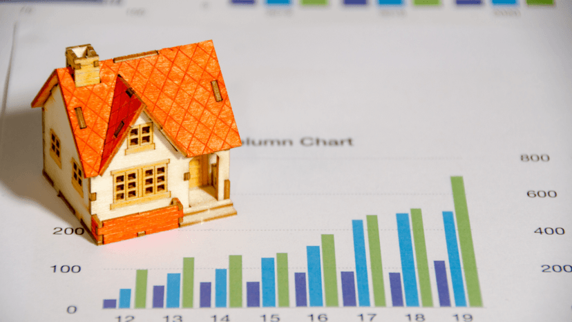 Comparing market value of different properties using a graph