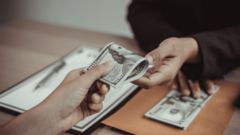 Client handing payment tied to property tax appeal savings