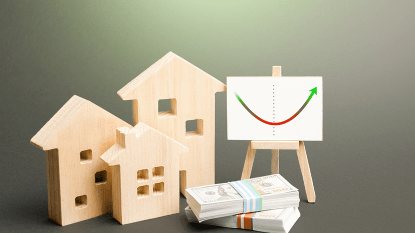 Houses and cash representing assessed value vs market value comparison