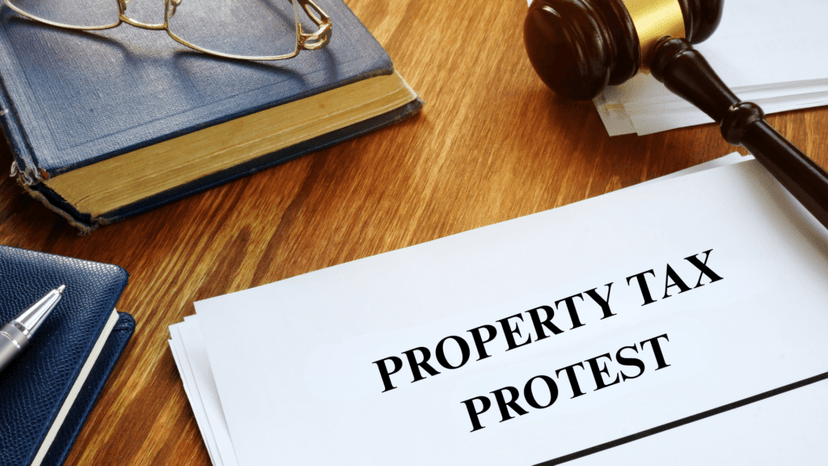 Property tax protest paperwork ready for appeal filing