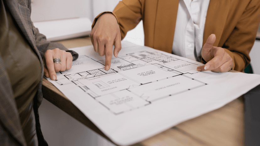 Reviewing a building blueprint to catch property line value manipulation