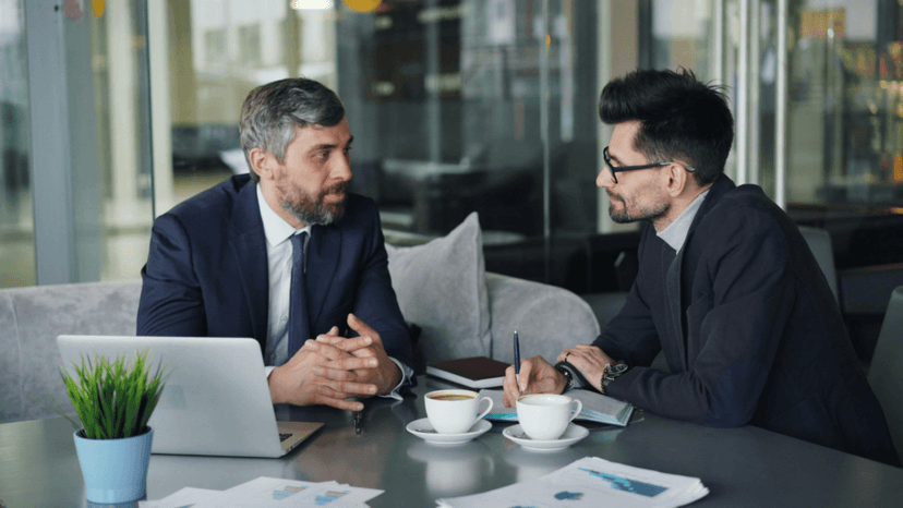 Property tax consultant reviewing combined tax bill reduction with client