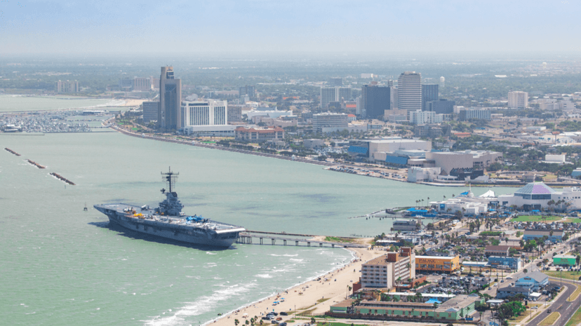 Corpus Christi waterfront and downtown skyline